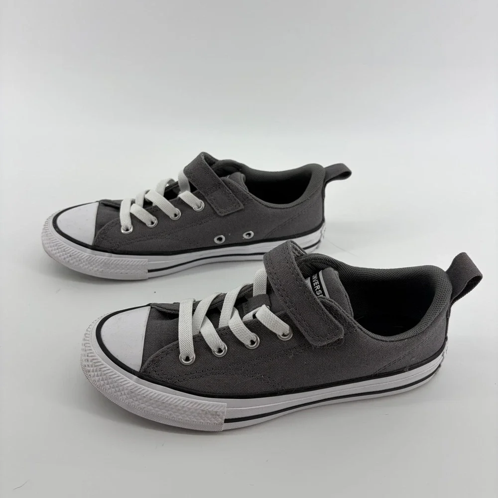 Converse Chuck Taylor All Star Gray Youth 3 Sneakers Hook Loop‎ A09301F